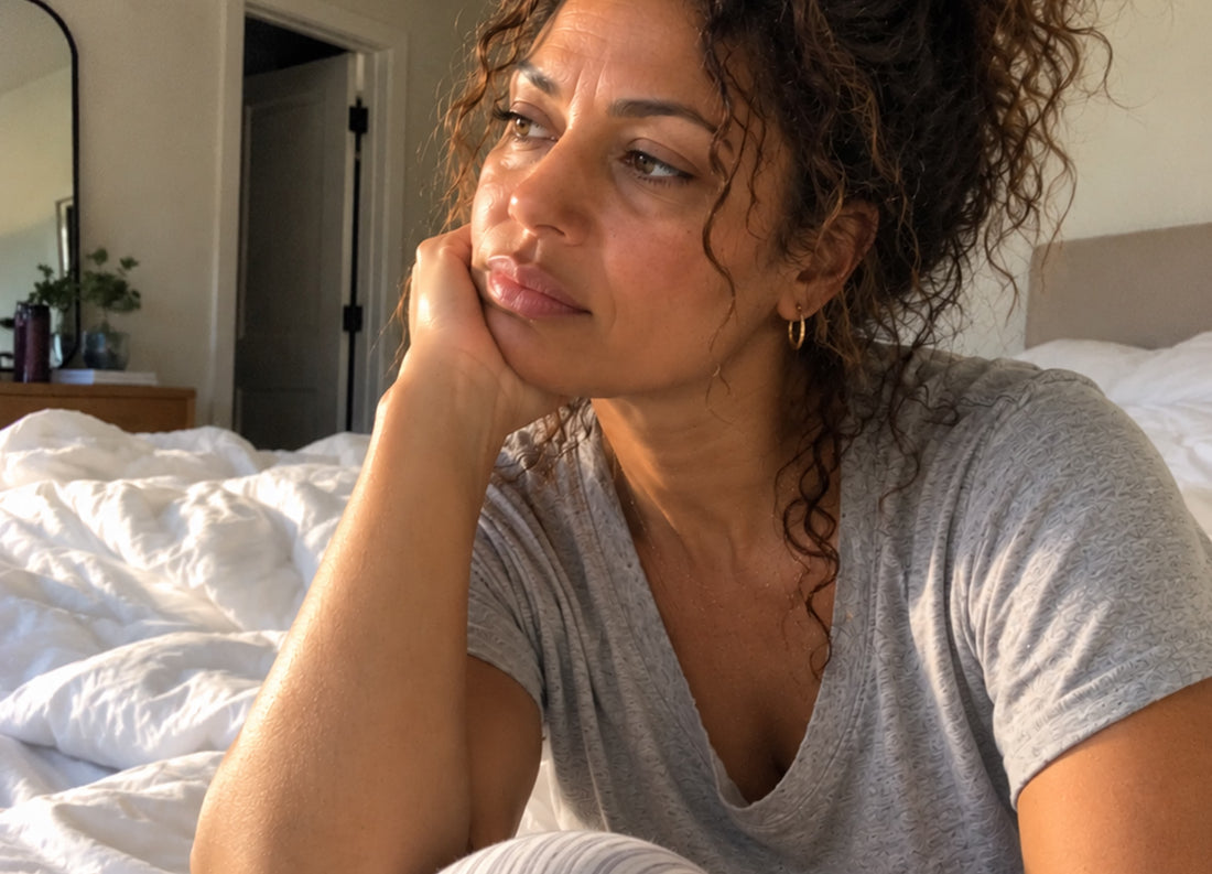 Woman looking thoughtful