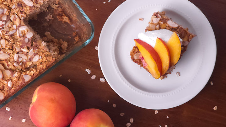 Baked Oatmeal With Peaches