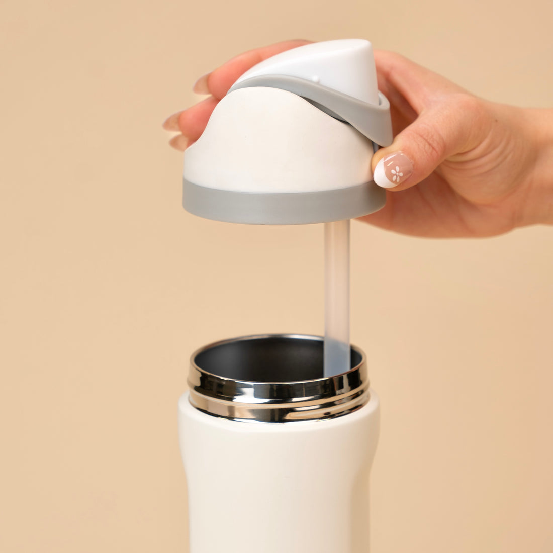 Stainless Steel Bottle | White