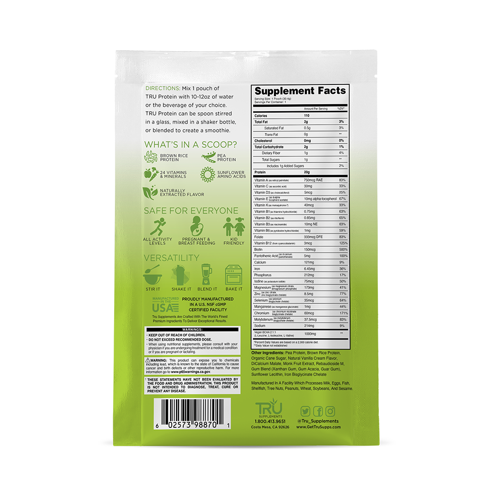 TRU "On The Go" 7-Day Protein Sample Kit