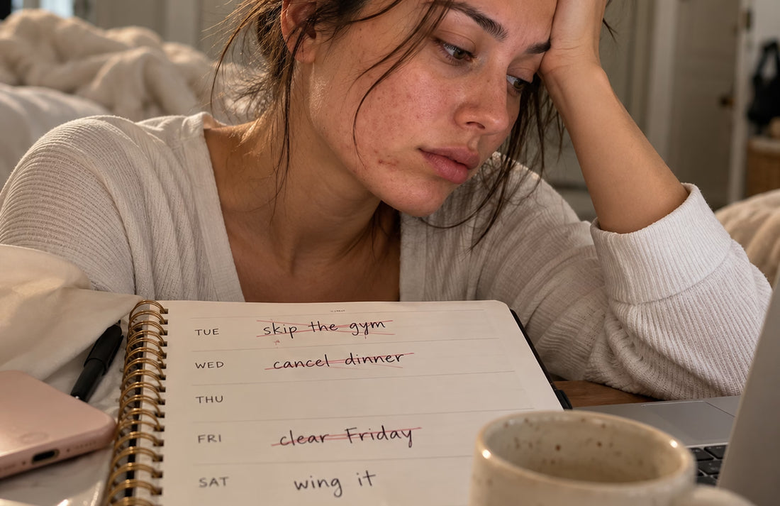 Woman smiling at home